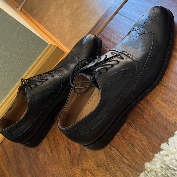 Men 11.5 M Johnston Murphy Tyndall Black Leather Sho main image 5